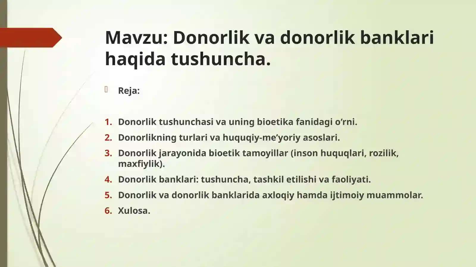 Donorlik va donorlik banklari haqida tushuncha 2