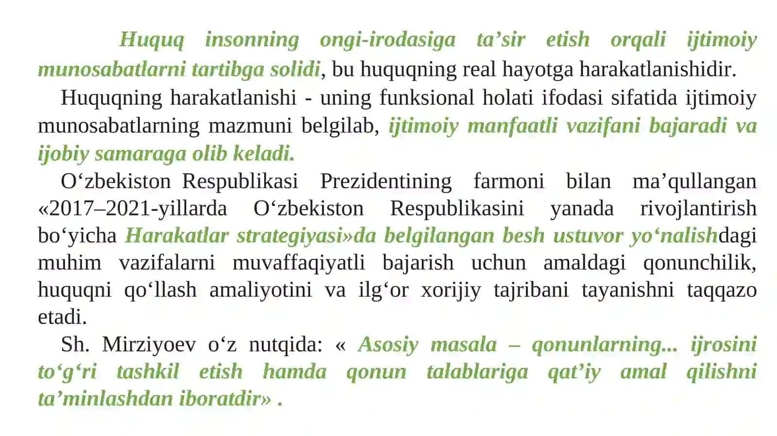 HUQUQNING HARAKATLANISHI VA UNI AMALGA OSHIRISH 2