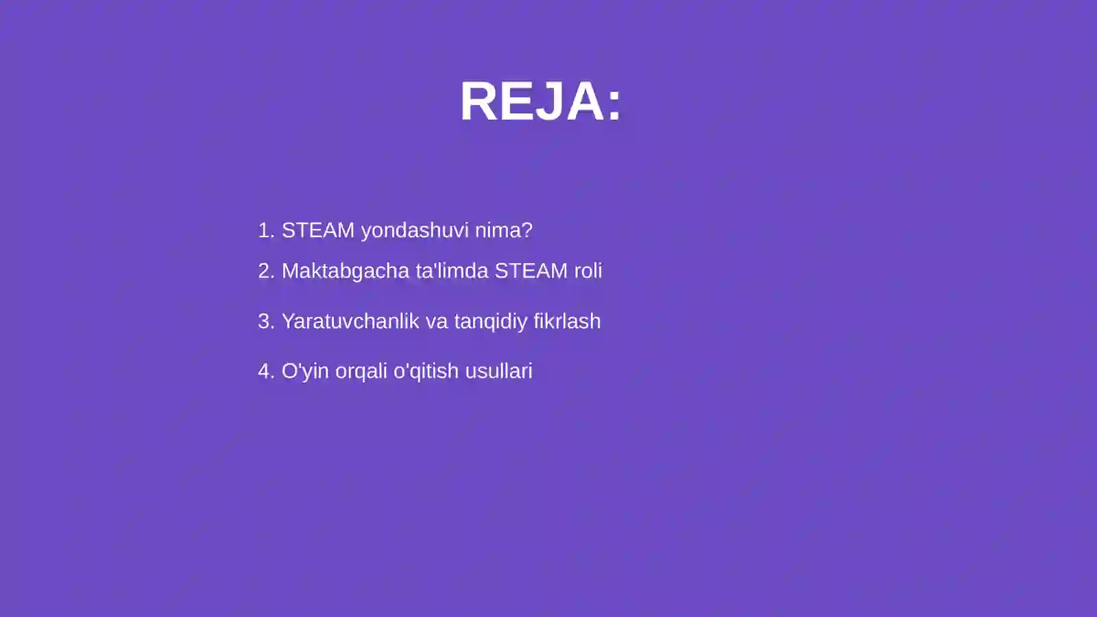 STEAM yondashuvi 2