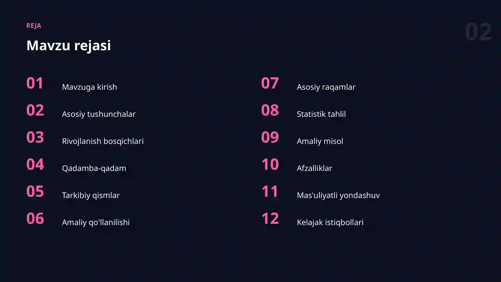 Datasetlar va ma'lumot 2