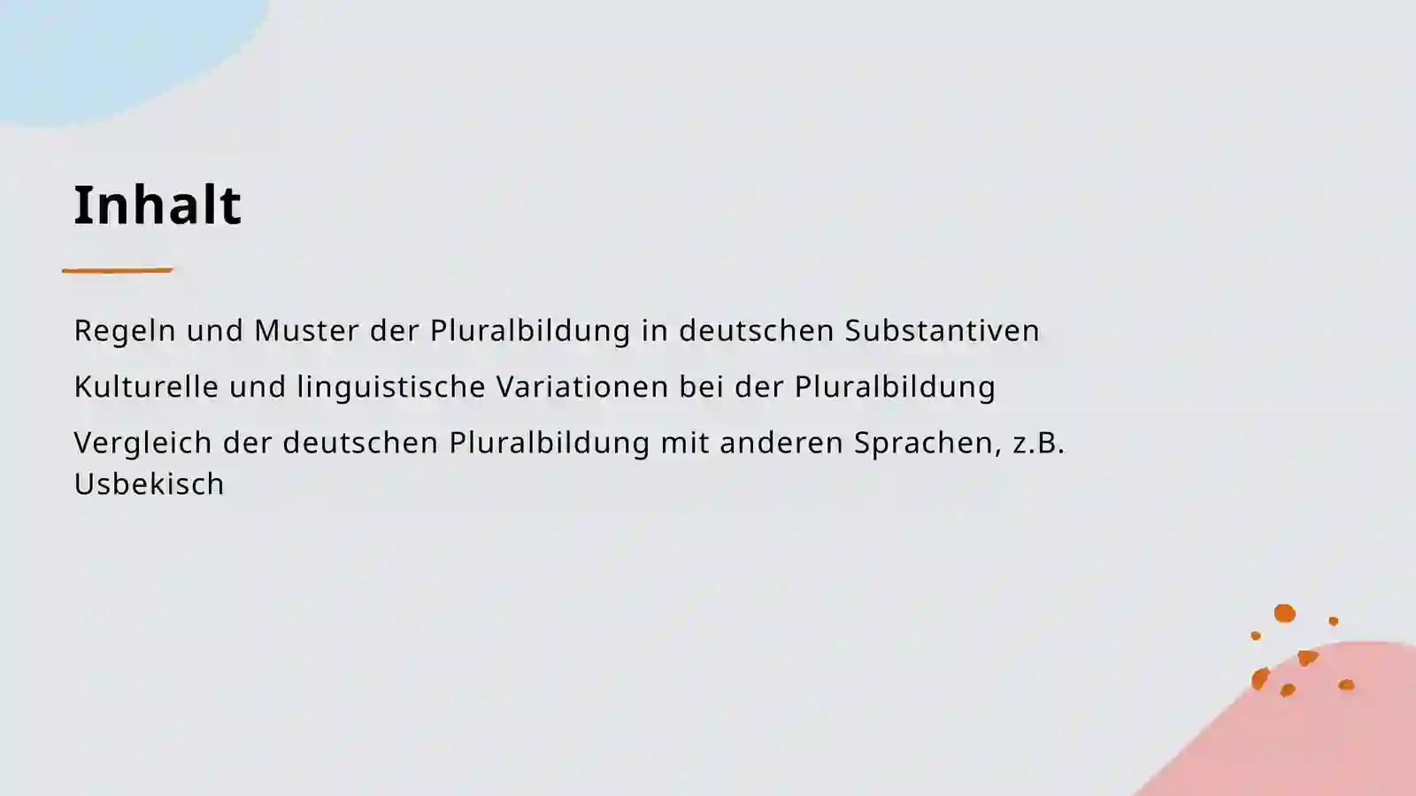 Pluralbildung der Substantive 2