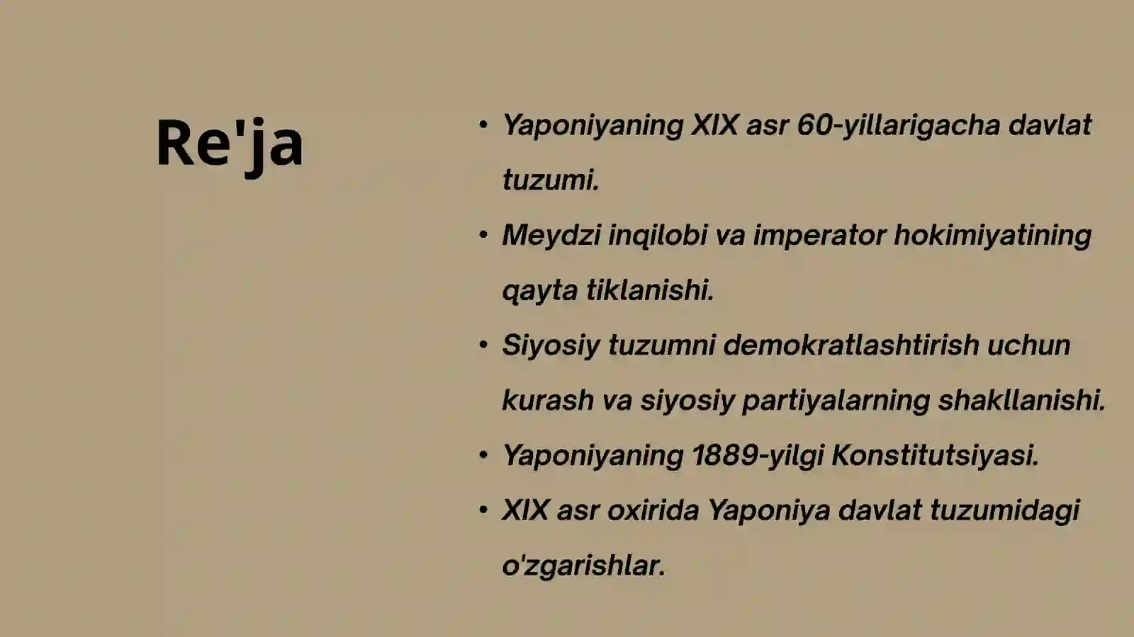Yangi davrda Yaponiya 2