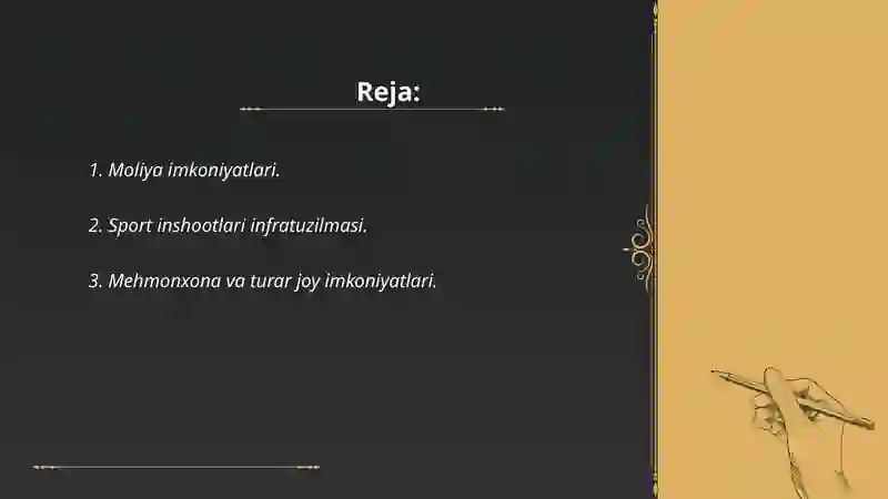 Moliya imkoniyatlari 2