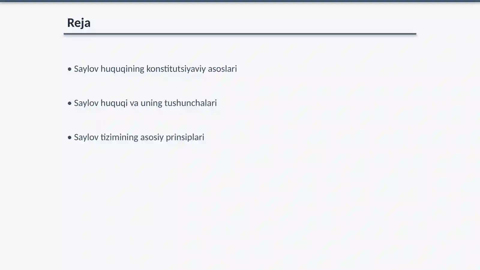 Saylov huquqininng konstitusiyaviy asoslari va tizimi 2