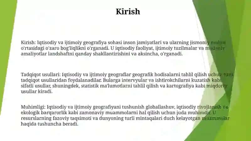 Iqtisodiy Va Ijtimoiy Geografiyaning Tadqiqot Usullari 2