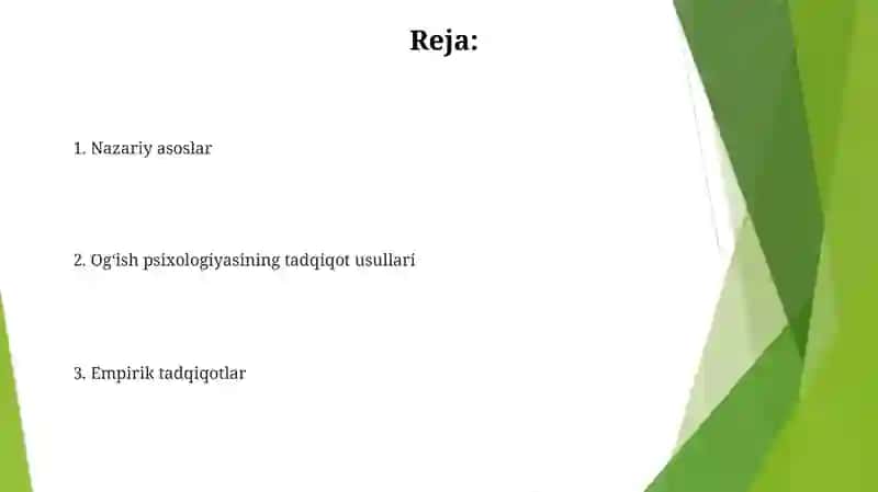 Muxandislik psixologiyasining tadqiqot metodlari 2