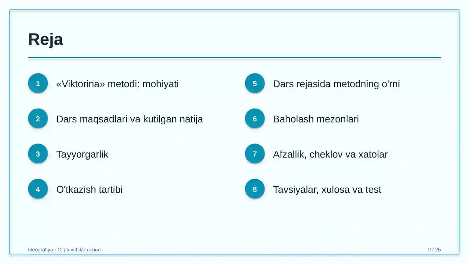 geografiya darslarida viktorina metodidan foydalanish 7924 2