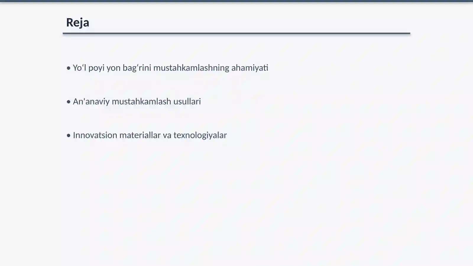 Yoʻl poyi yon bagʻrini mustahkamlashning ilgʻor usullari 2