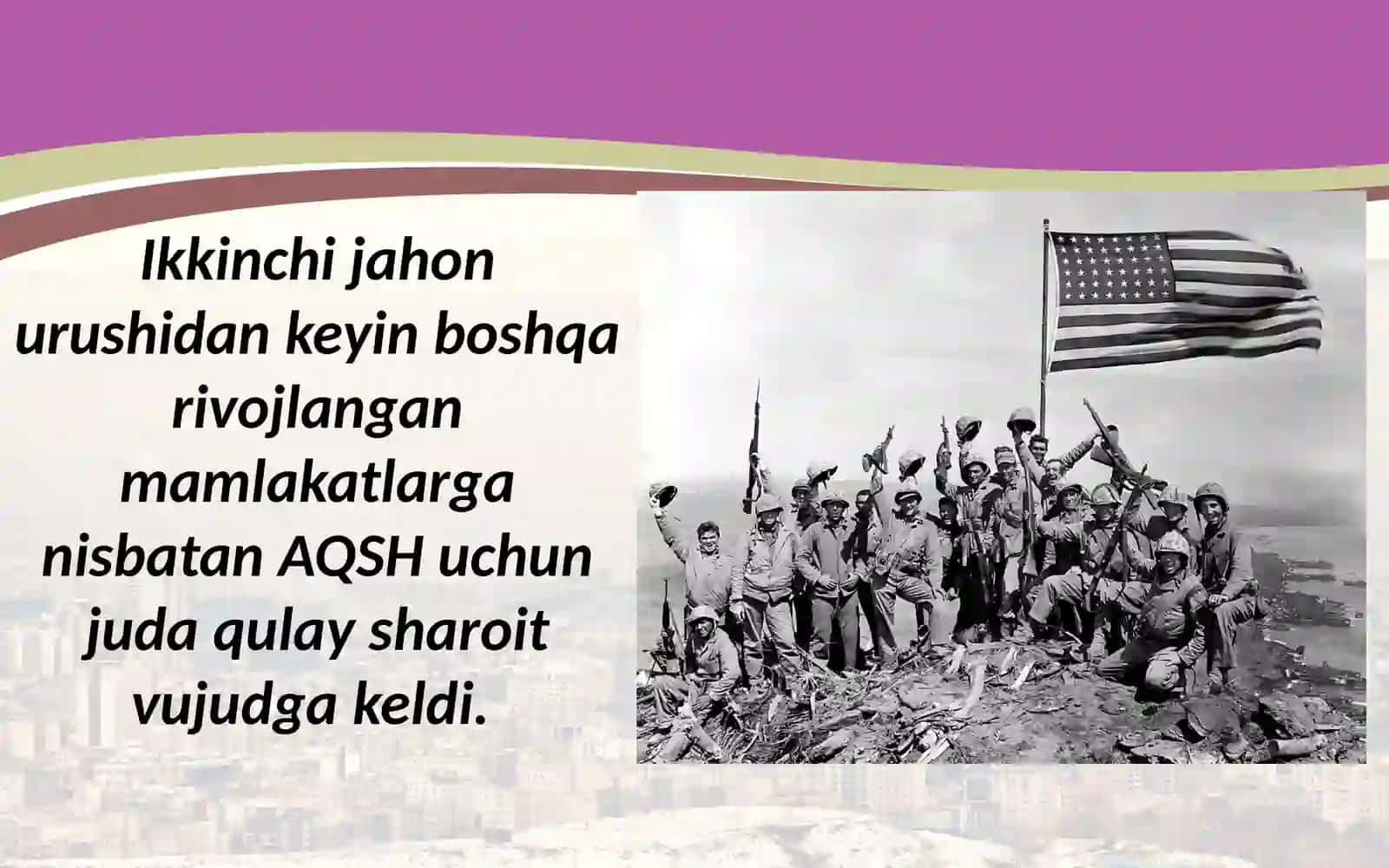 1946 – 1991-yillarda Amerika Qo‘shma Shtatlari 2