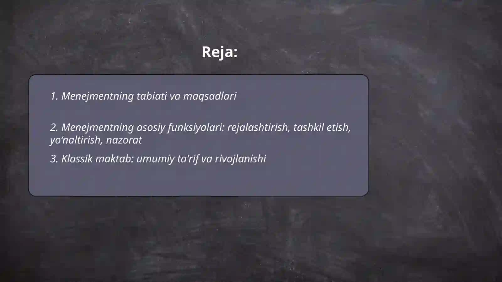 Menejmentning tabiati, klassik va neoklassik maktab 2
