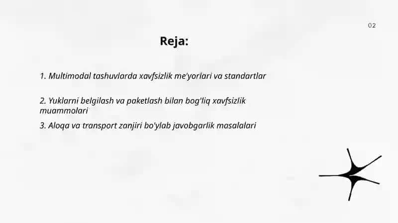 Multimodal tashuvlarda yuklarni xavfsizligini ta'minlash va sug'urtalash muammolari 2