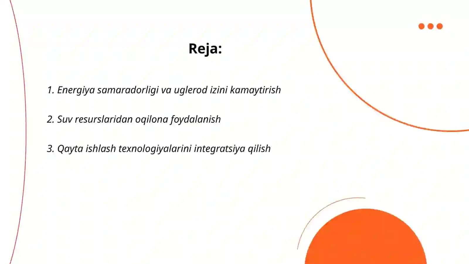 Oziq-ovqat sanoatini loyihalashda atrof muhitni ifloslantirishni oldini olish 2