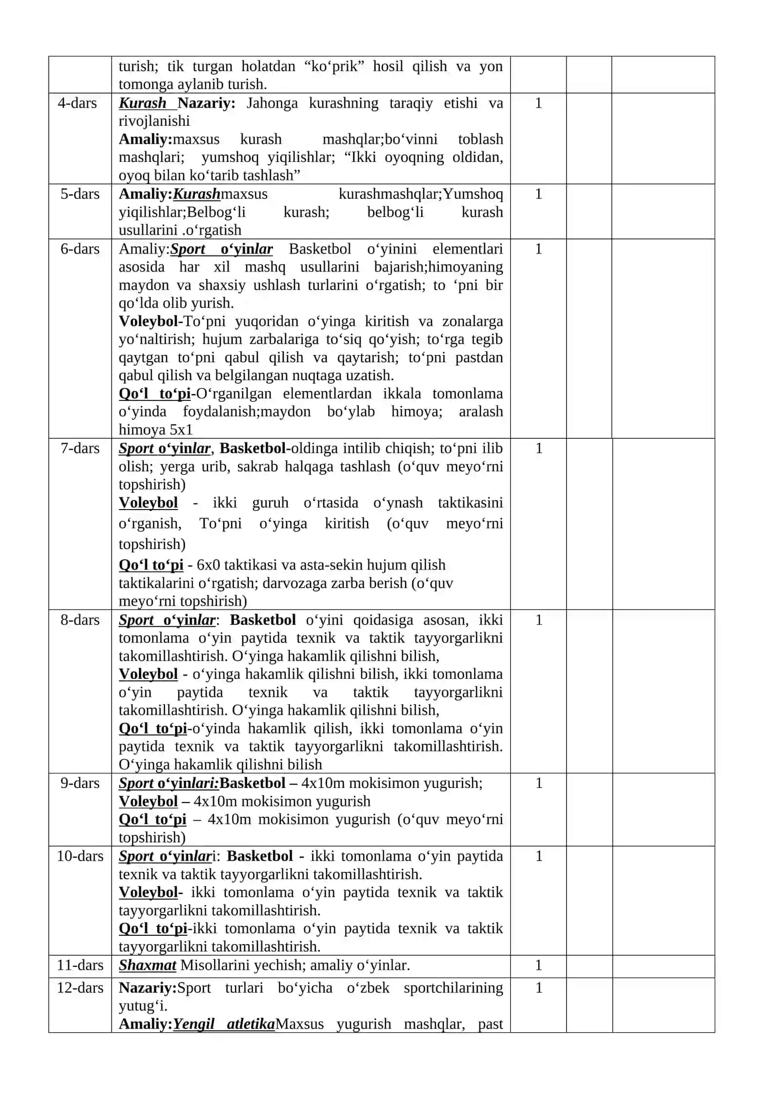 JISMONIY TARBIYA IV CHORAK 2
