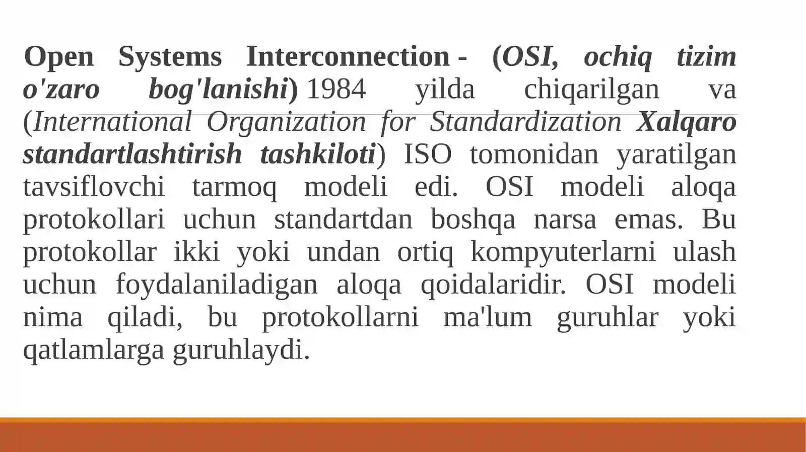 OSI/ISO modeli 2
