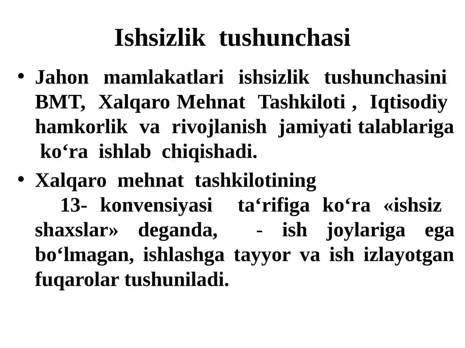 Ishsizlik, inflyasiya va inqiroz muammolari 2