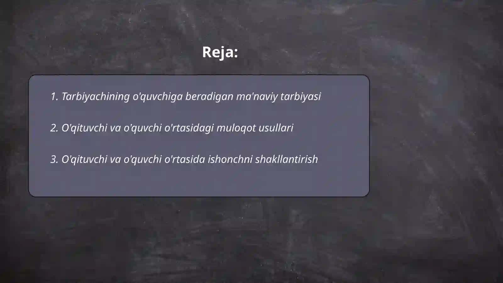 Tarbiyachining o'quvchiga beradigan ma'naviy tarbiyasi 2