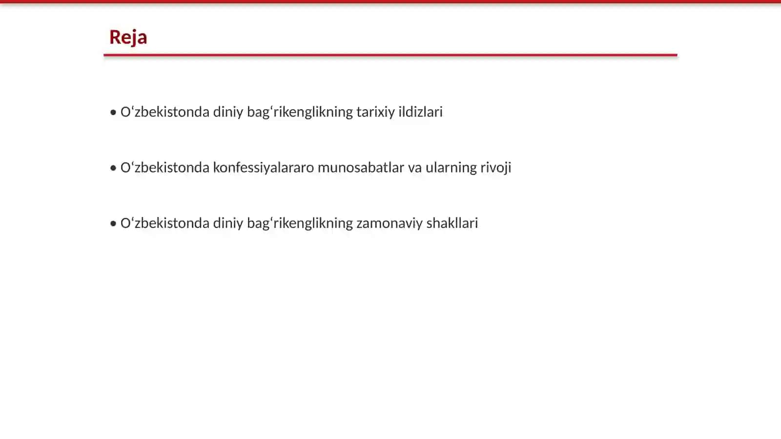 Oʻzbekistonda konfessiyalararo diniy bagʻrikenglikning tarixiy tarjibasi 2