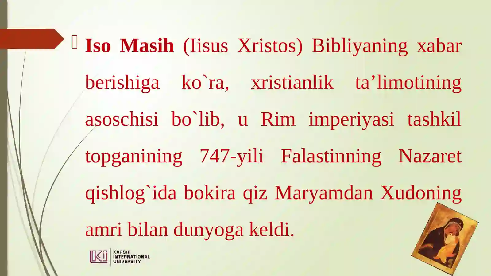 XRISTIANLIK DINI 2