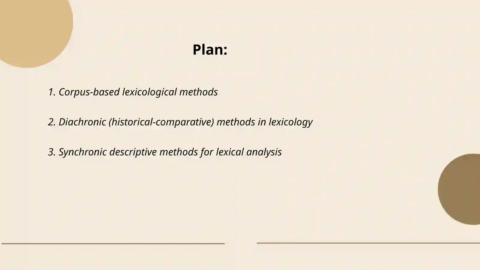 Method or lexicological research 2