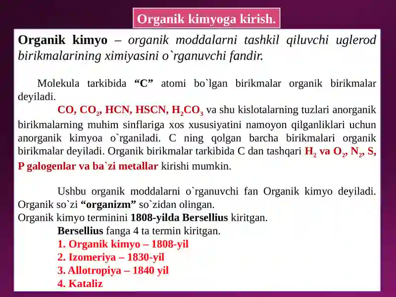 Organik Kimyo 2