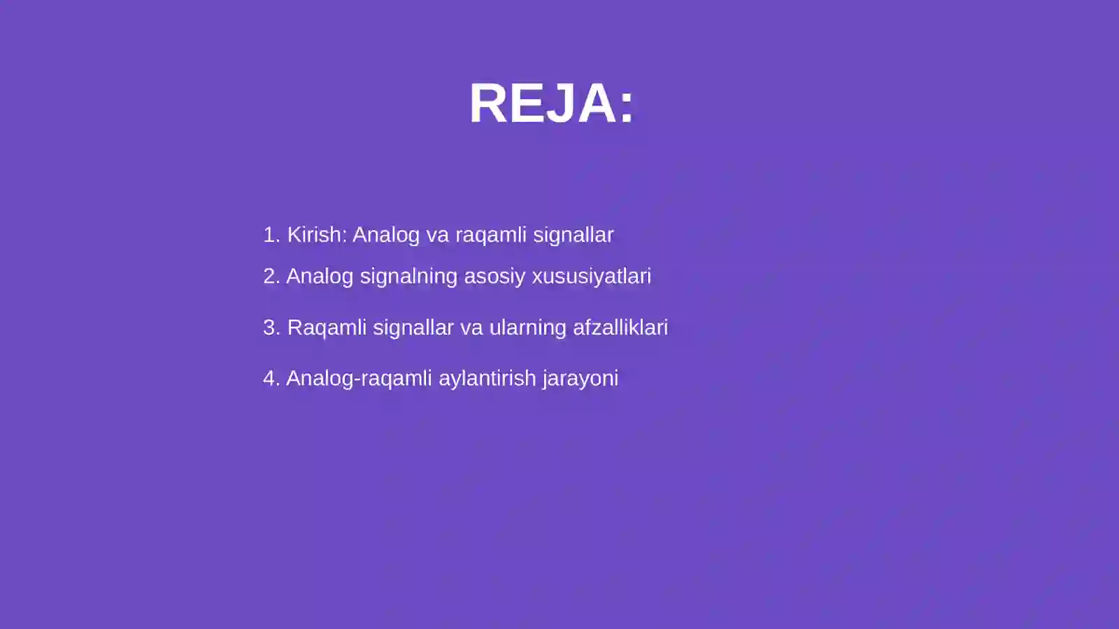 Analog-raqamli transformatsiyaning asosiy tamoyillari 2