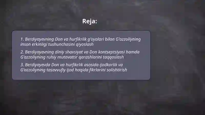Din va hurfikrlik 2