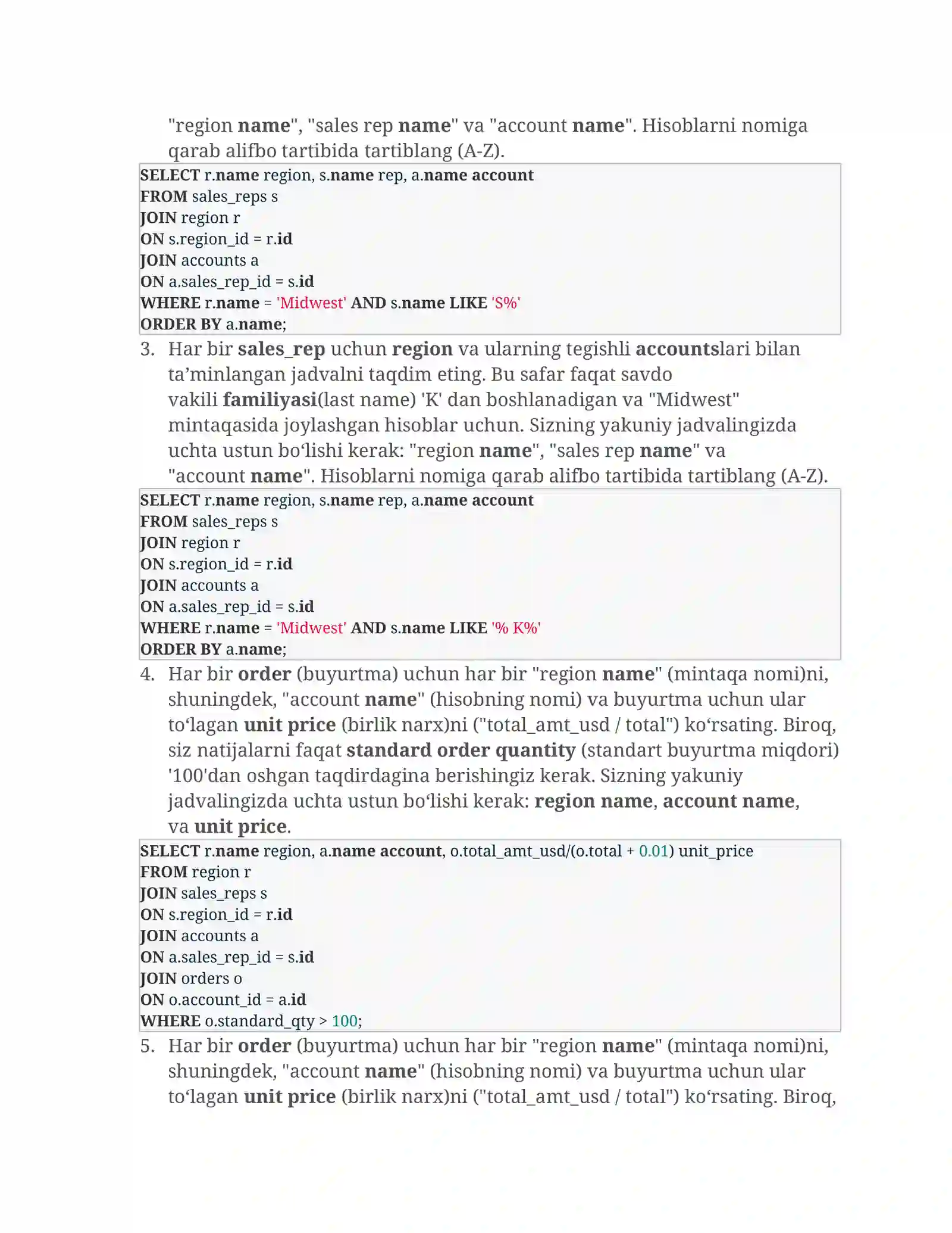 SQL JOIN operatori 2