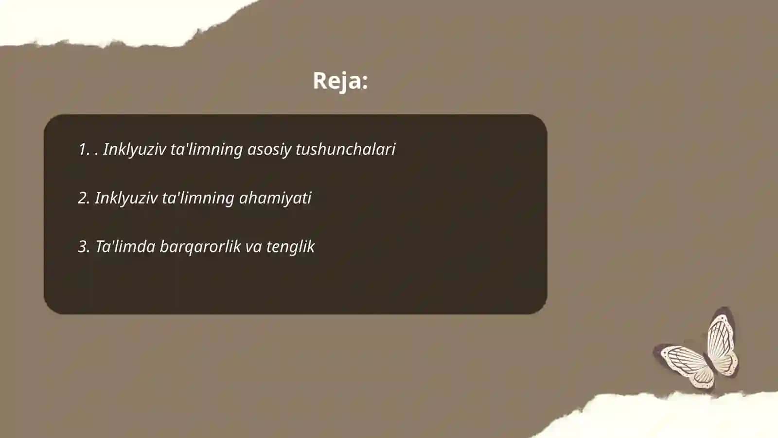 Inklyuziv ta’limga kiritili-shning asosiy tamoyillari va ularning mazmuni 2