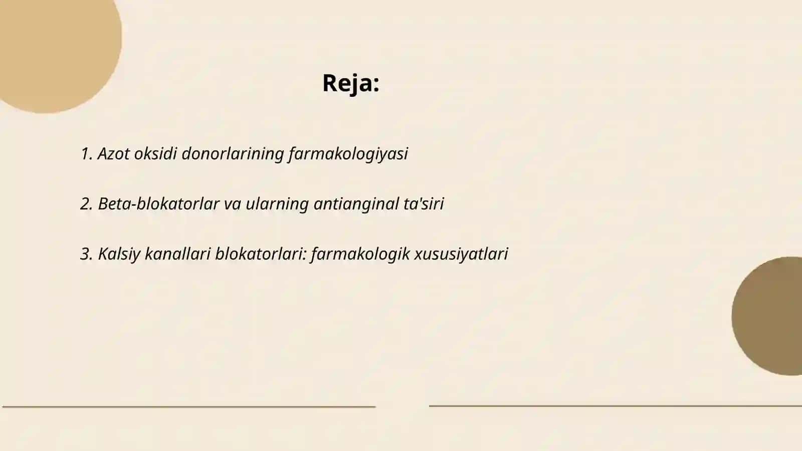 Antianginal dori vositalar farmakologiyasi 2
