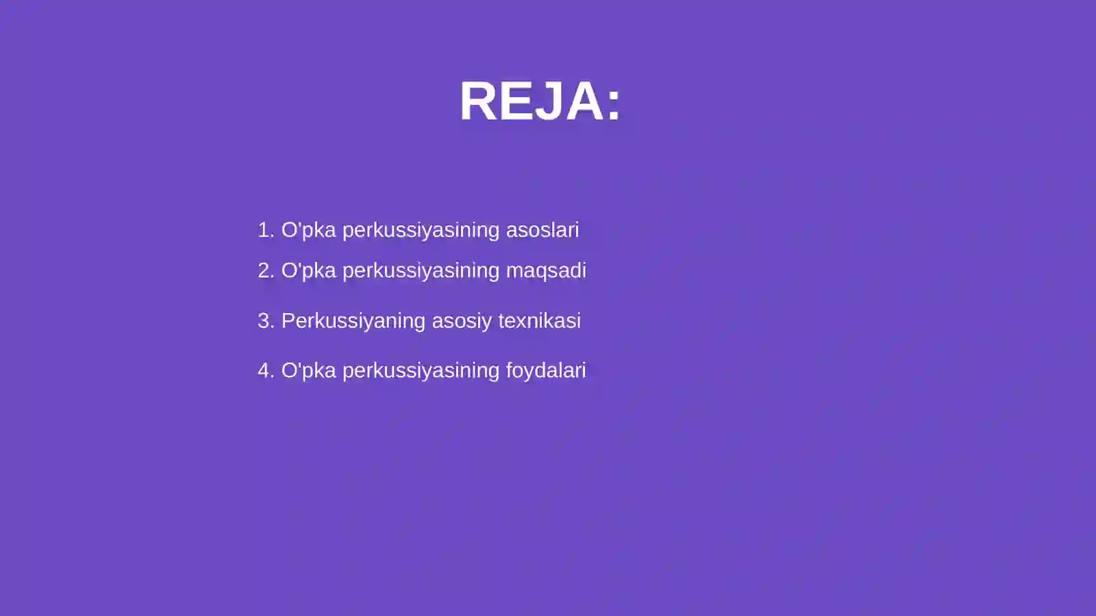 O'pka perkussiyasi 2