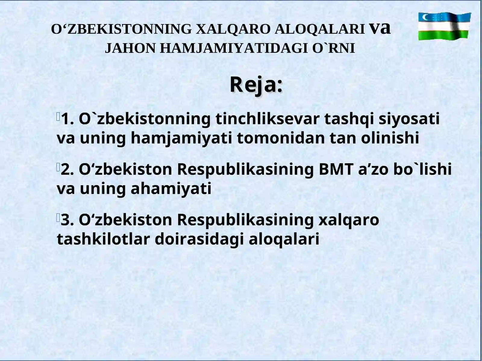 O‘zbekistonning ENG YANGI TARIXI 2