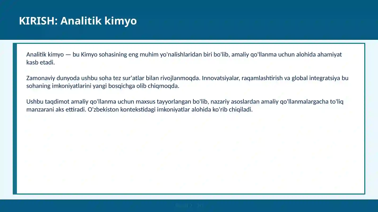 Titrimetrik — amaliy qo'llanma 2
