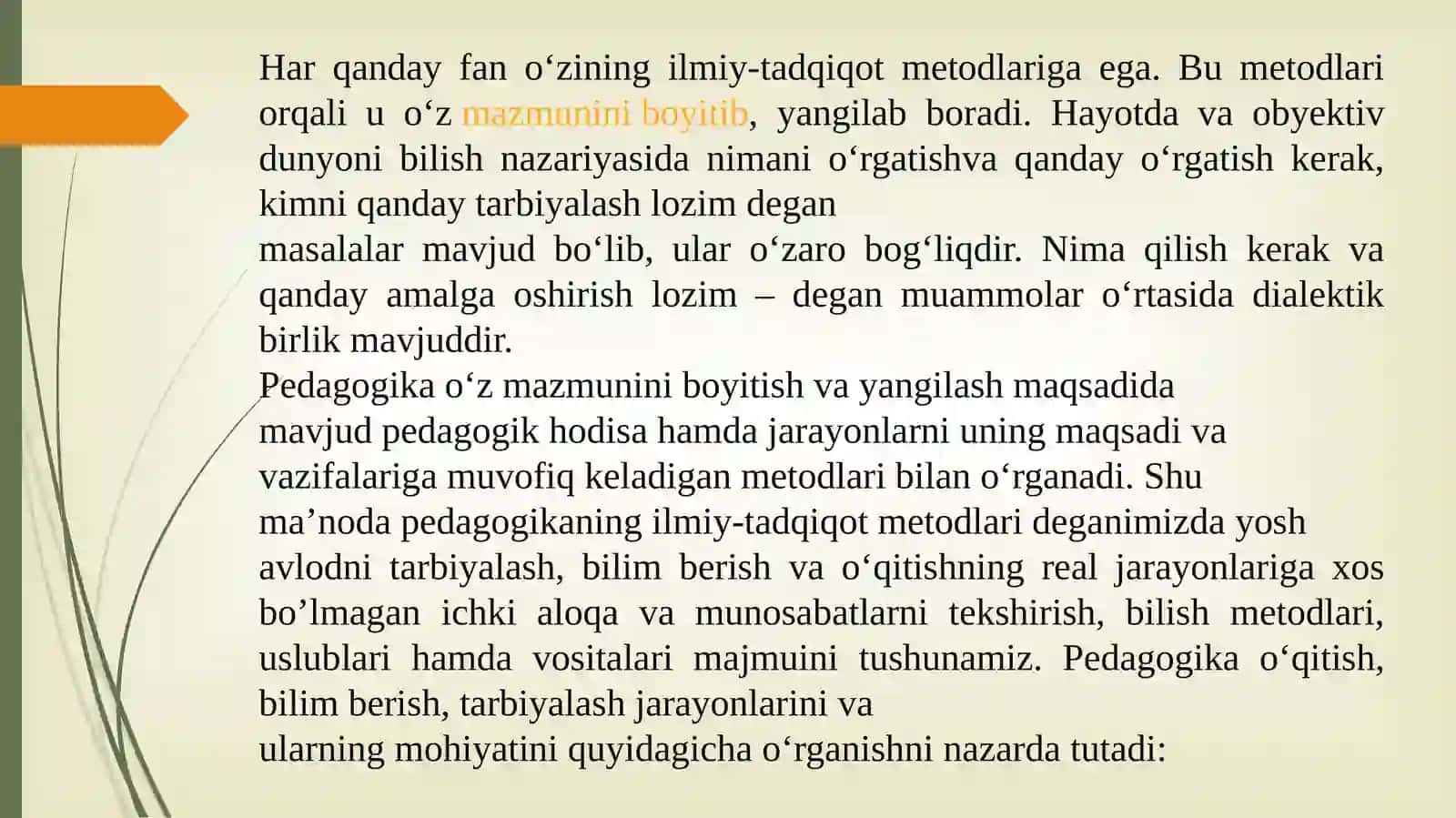 Pedagogika fanining ilmiy-tadqiqot metodlari 2