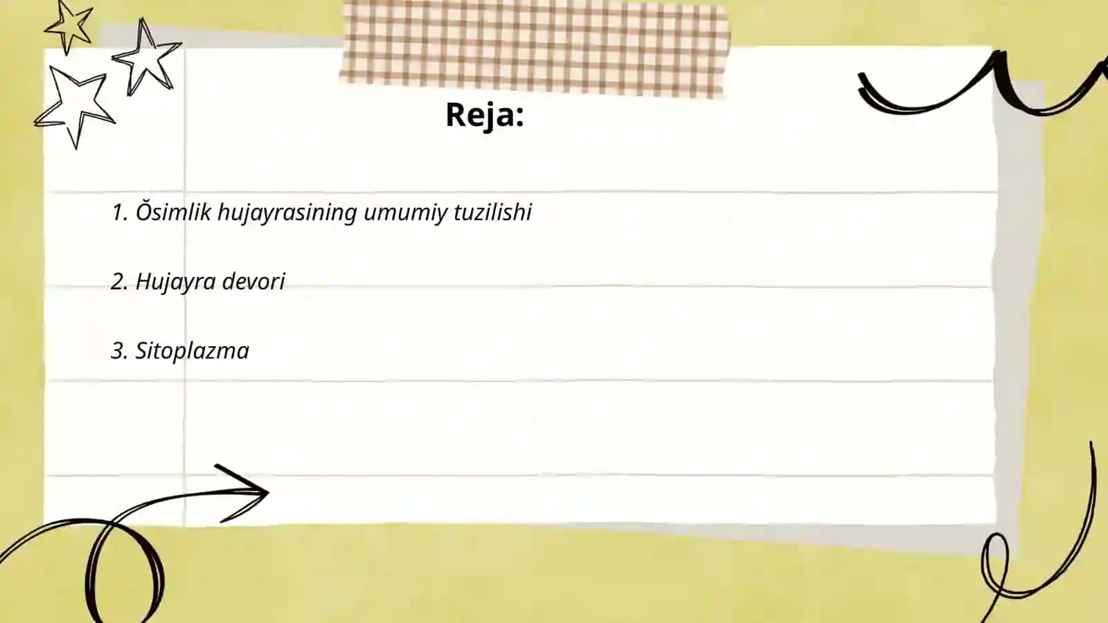 Ŏsimlik hujayrasining tuzilishi va ontogenezi 2