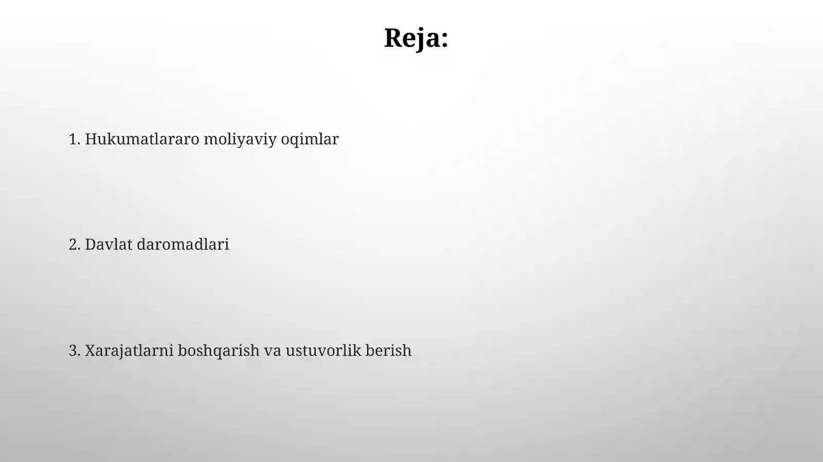 Davlatning moliyaviy resurslarga extiyoji - moliyaviy munosabatlar paydo bo'lishining obyektiv sharti sifatida 2