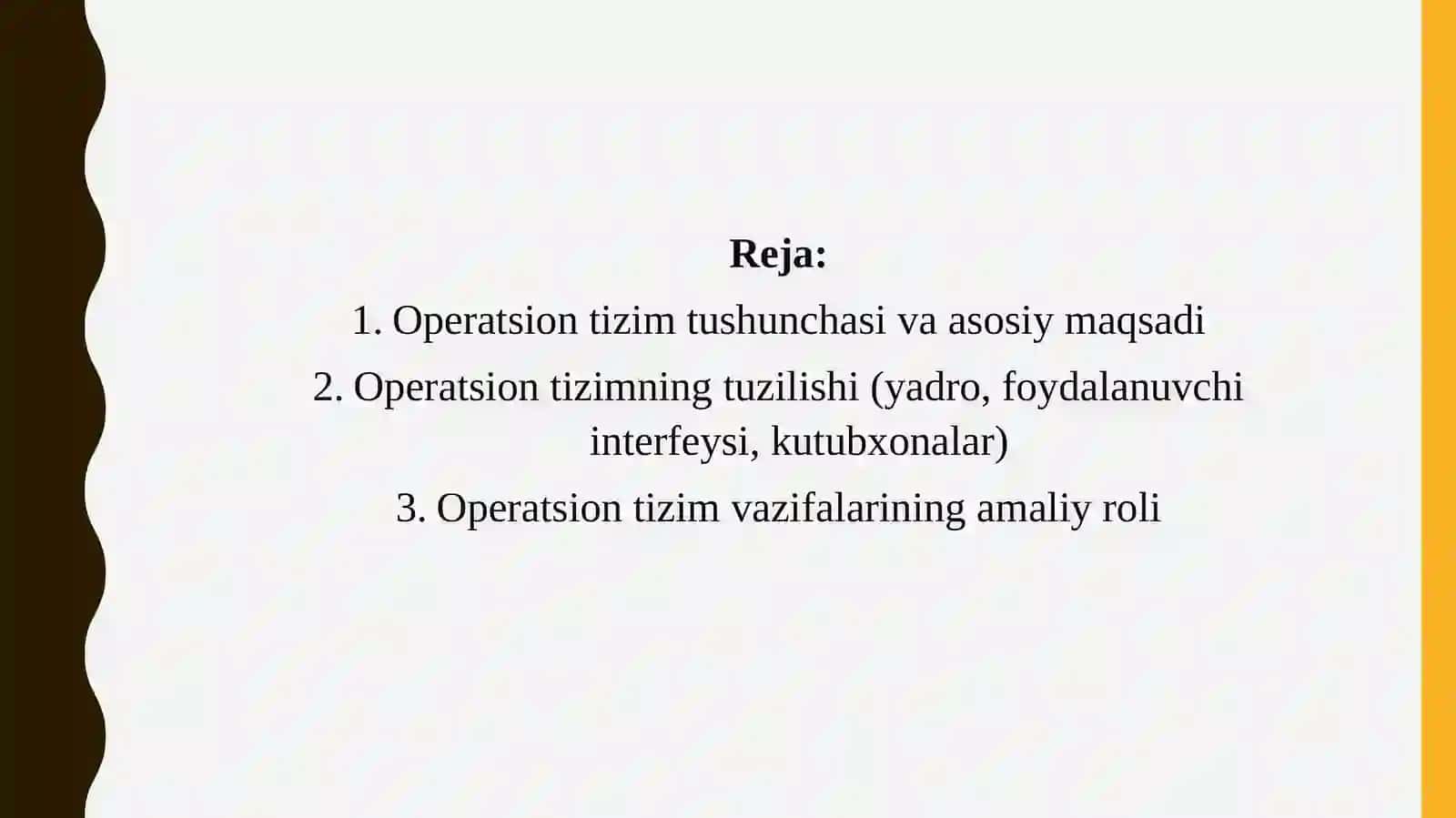 Operatsion tizimlarning vazifalari 2