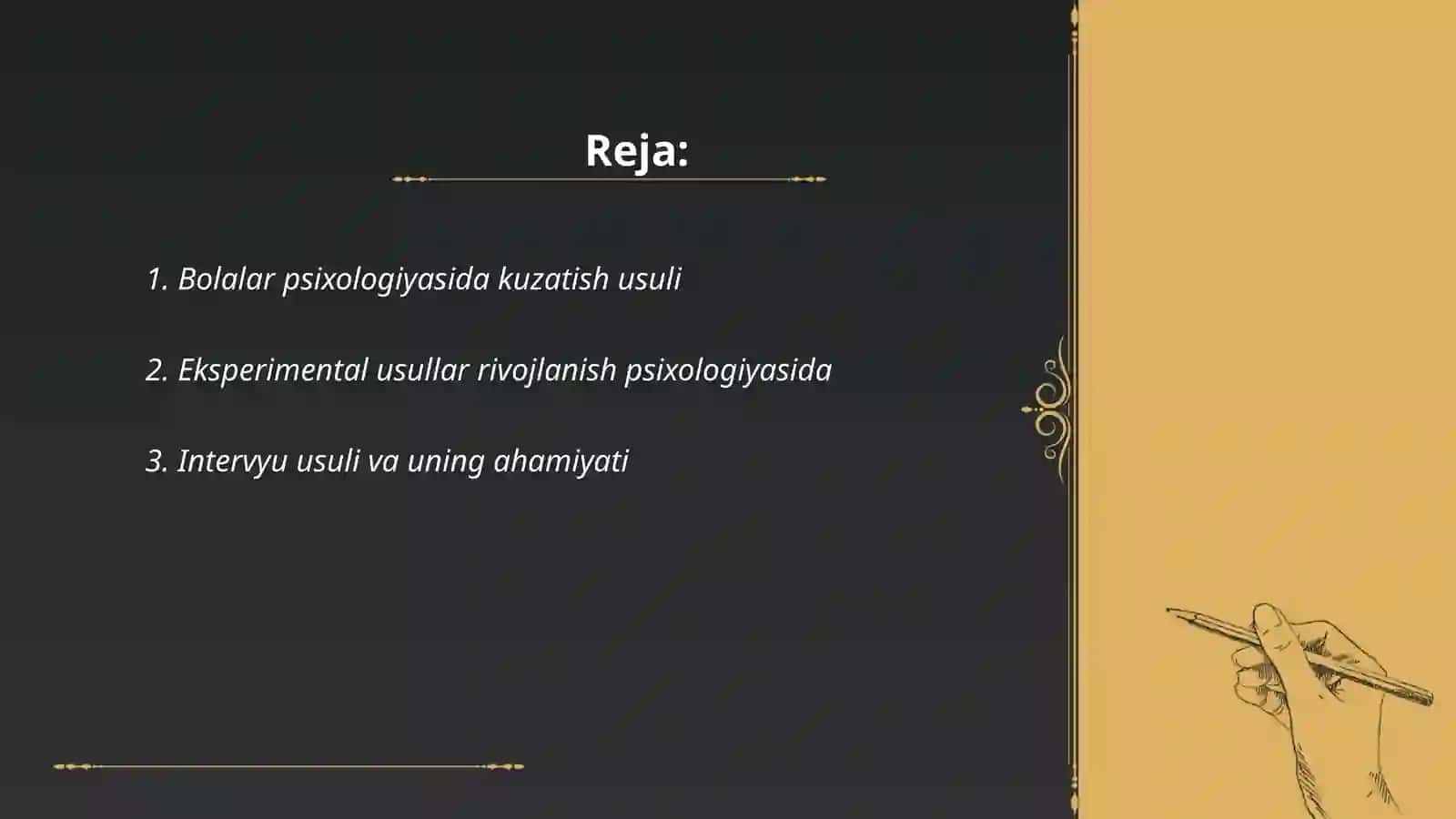 Bolalar psixologiyasida kuzatish usuli 2