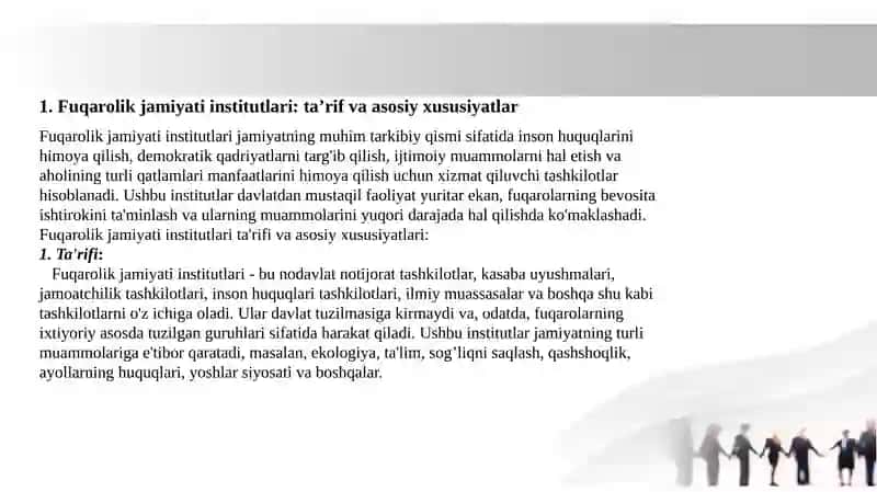 FUQAROLIK JAMIYATI INSTITUTLARI 2