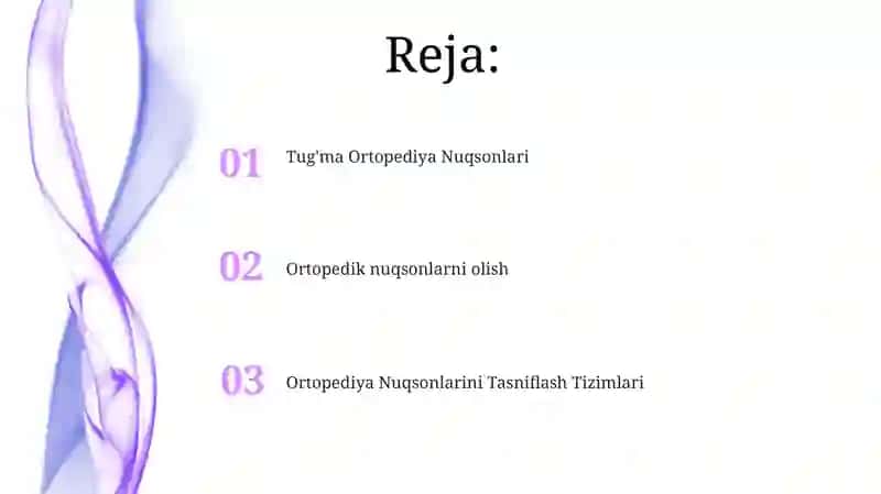 Ortоpedik nuqsonlarni olish 2