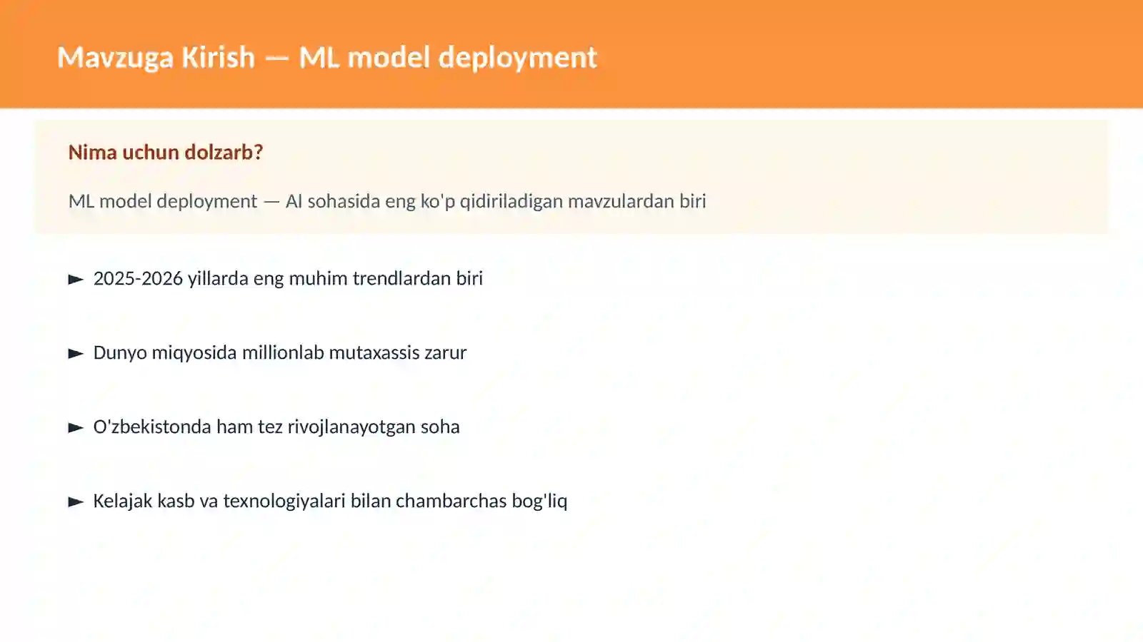 ML model deployment 2