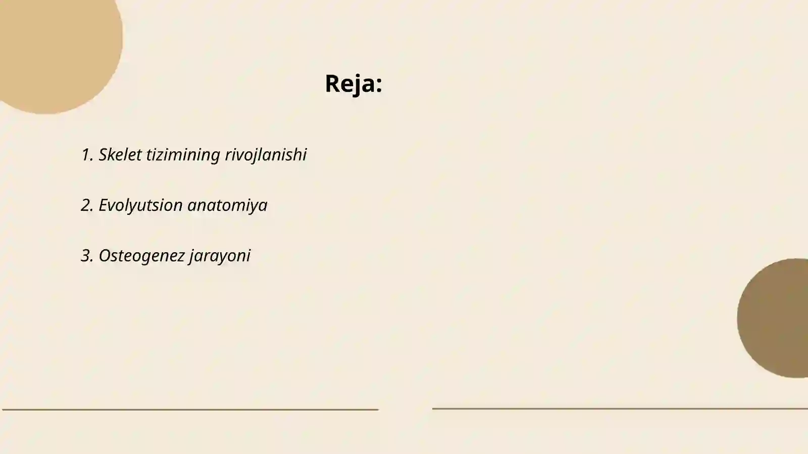 Skelet tizimi filogenezi va buzilishlari 2