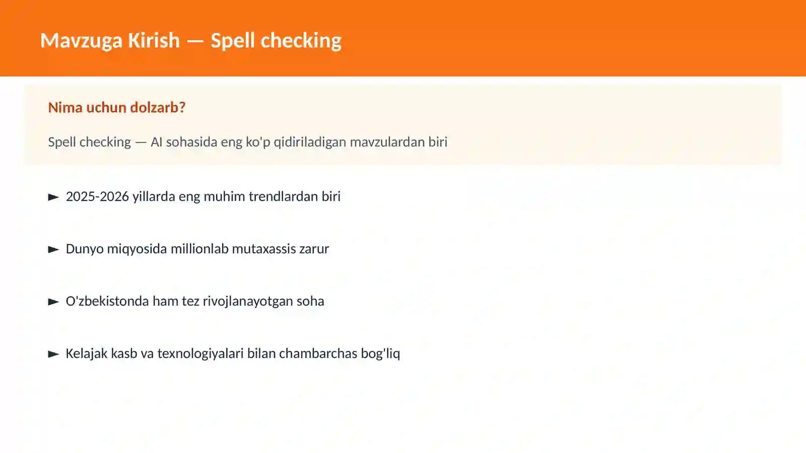 Spell checking 2