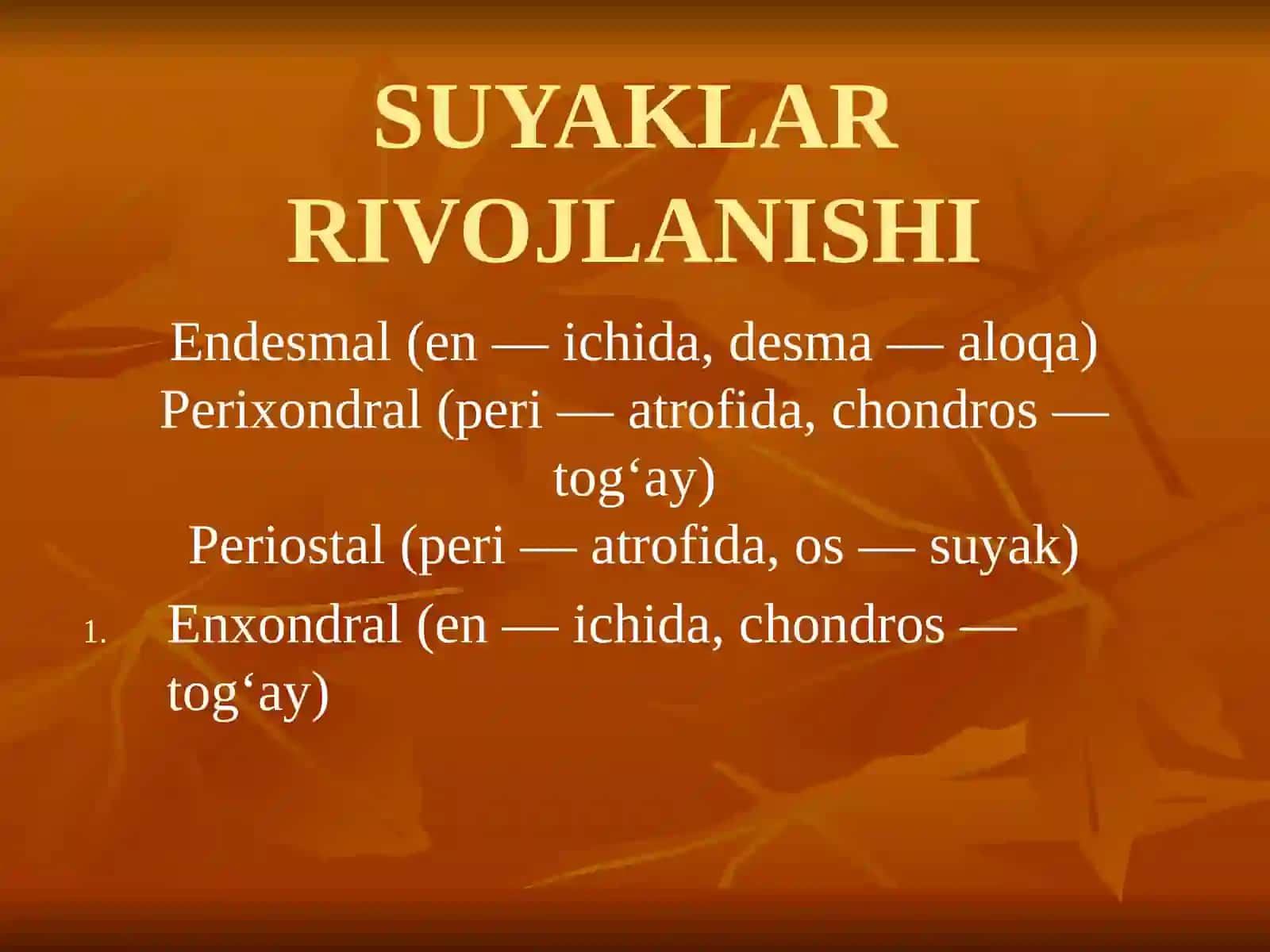 Tayanch-harakat tizimi a’zolari jarohatlari va kasalliklarining nur diagnostikasi 2