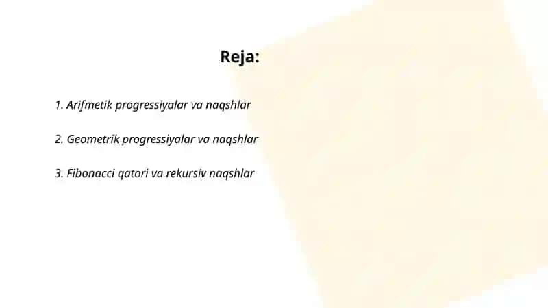 Matematik naqshlar 2
