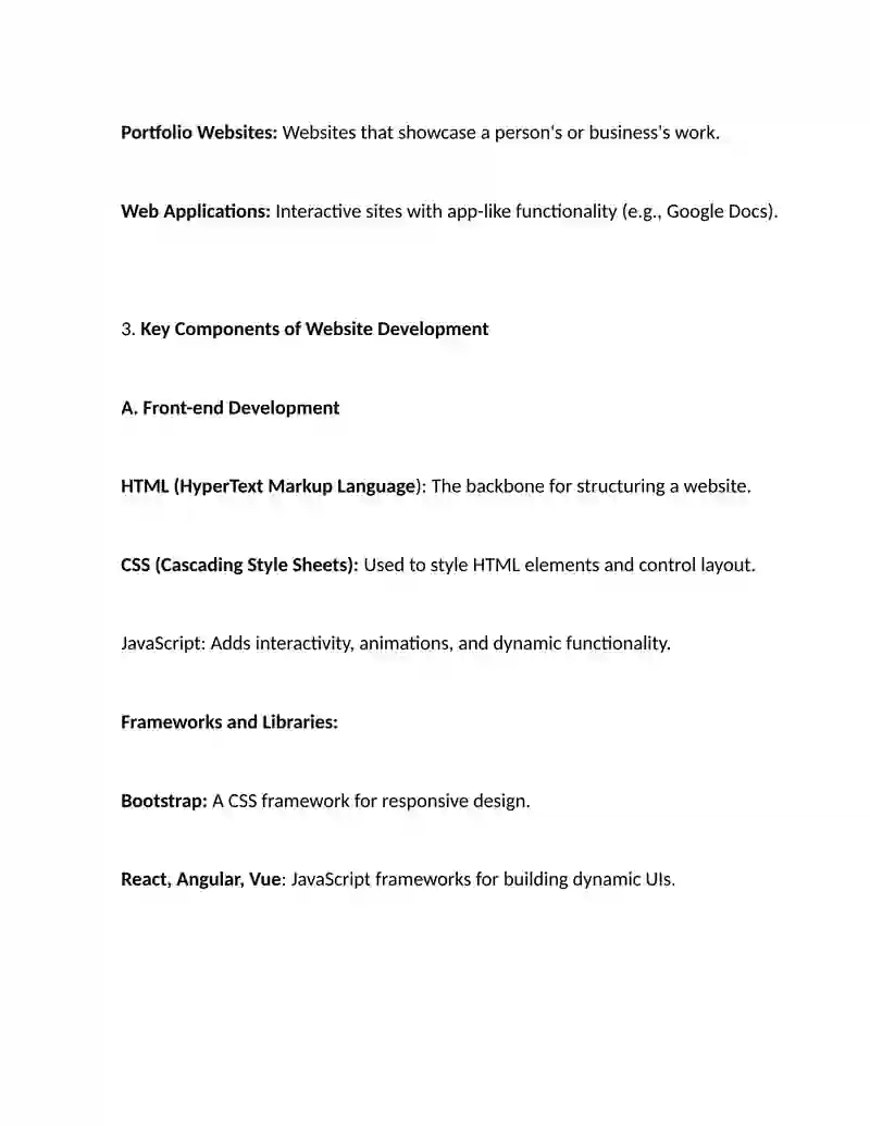 Website Development 2