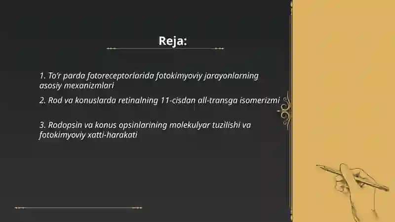 To'r pardadagi fotokimyoviy jarayon.Rang sezish nazariyalari 2