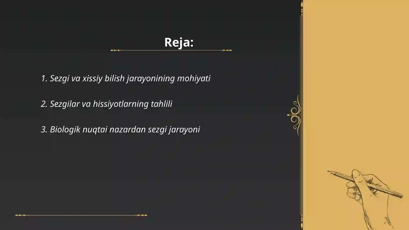 Sezgi xissiy bilish jarayoni asosi sifatida 2