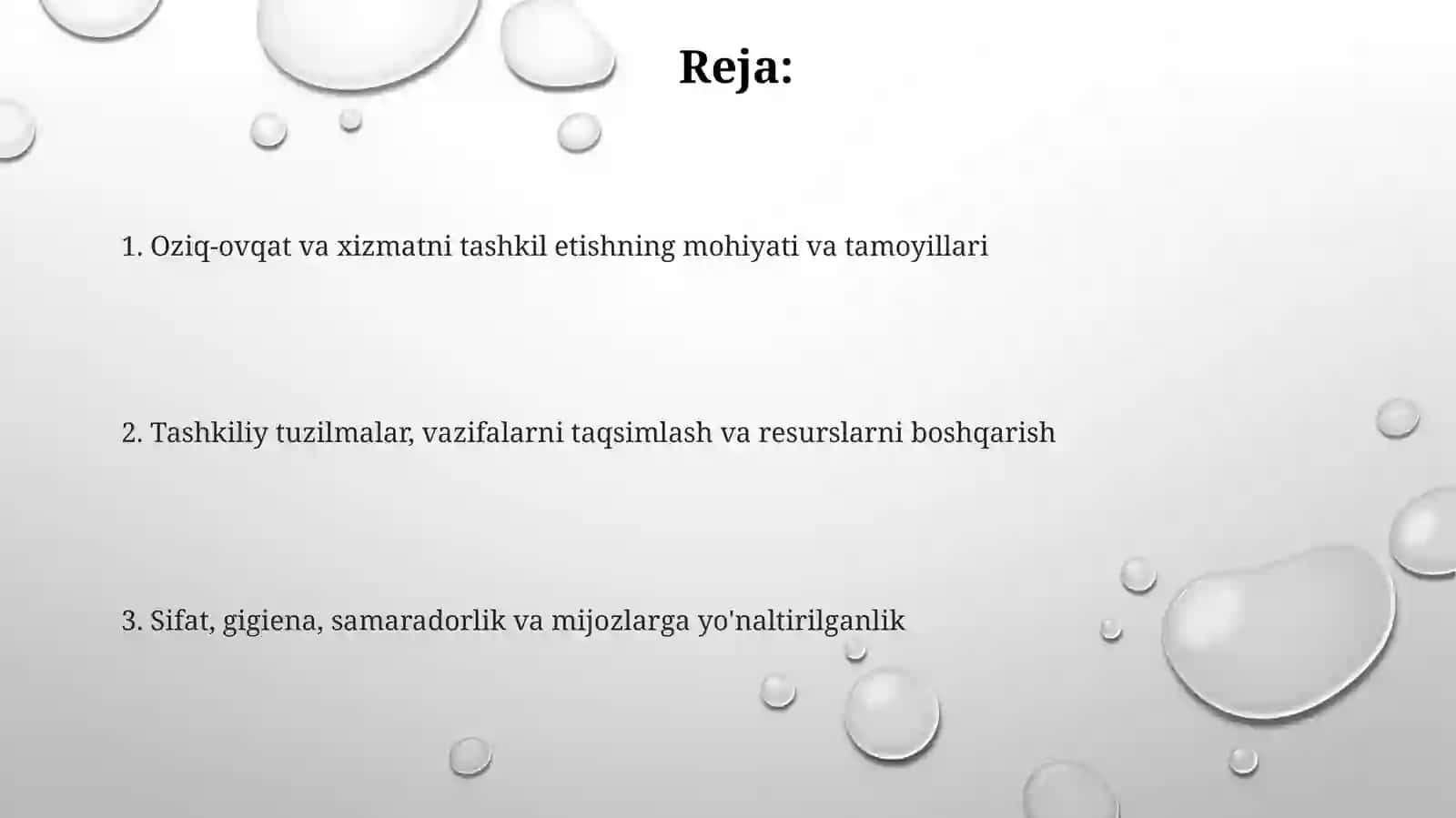 Savod va xizmat ko’rsatishni tashkil etish tushunchasi, mazmuni va ahamiyati 2