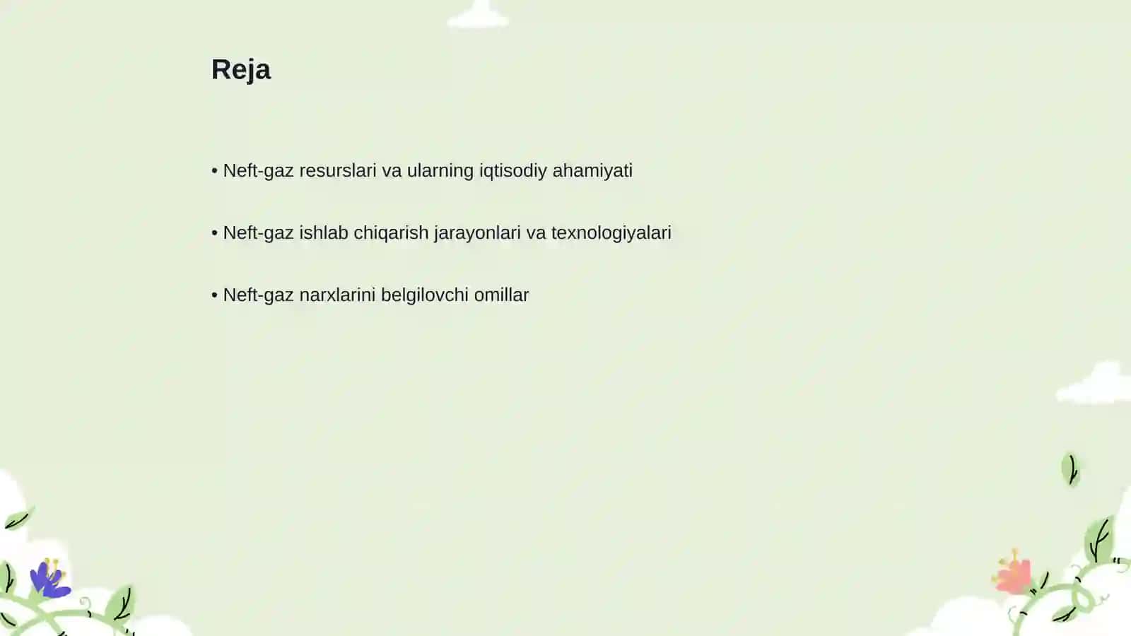 Neft-gaz iqtisodiyoti 2