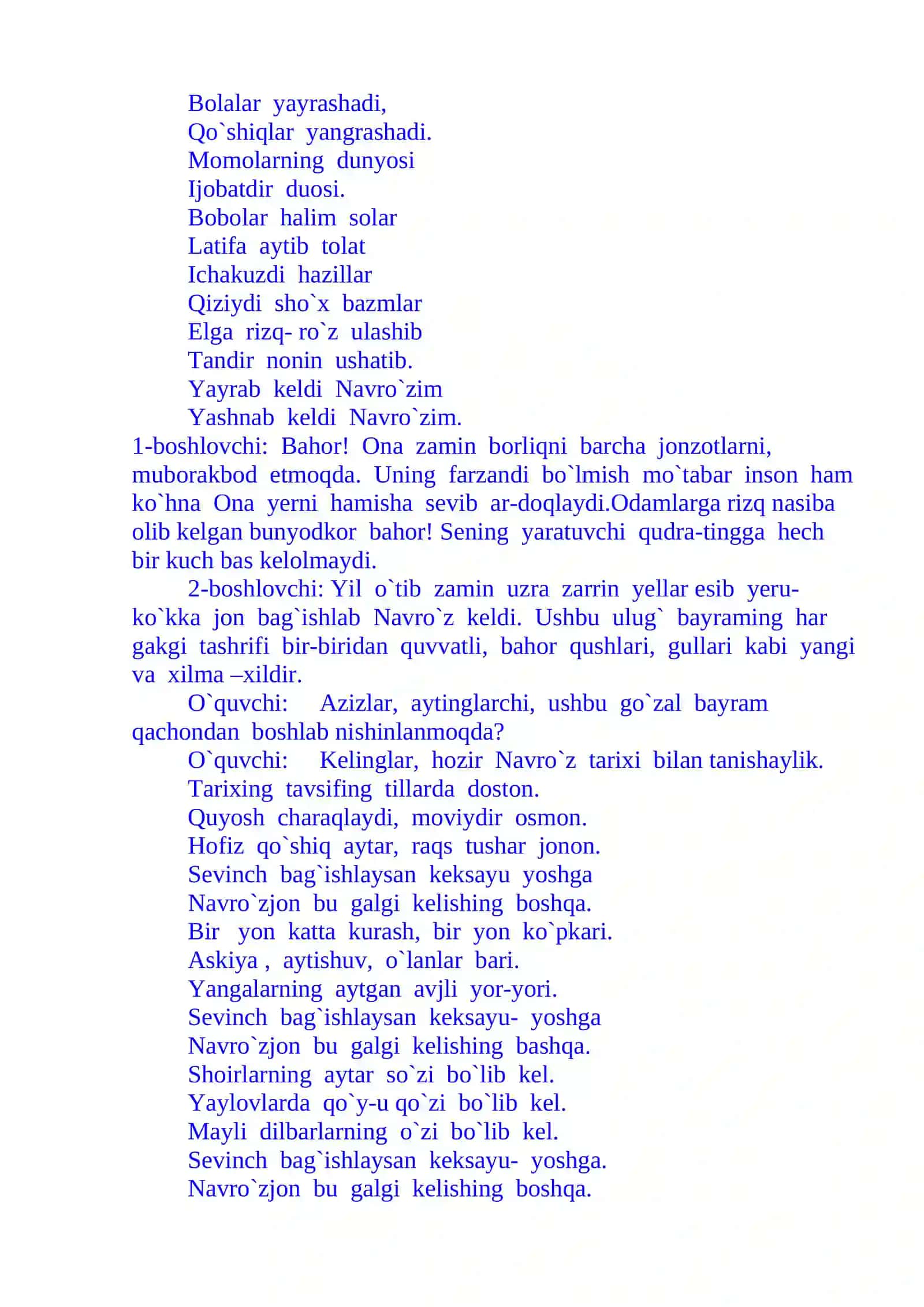Navro`z-bahor bayrami 2